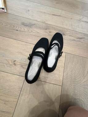Comfort & Soft Double Strap Knit Mary Jane Flats
